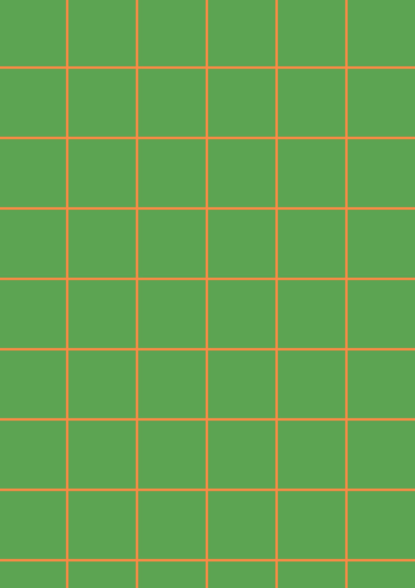 Green A1 Photography Backdrop with Orange Grid