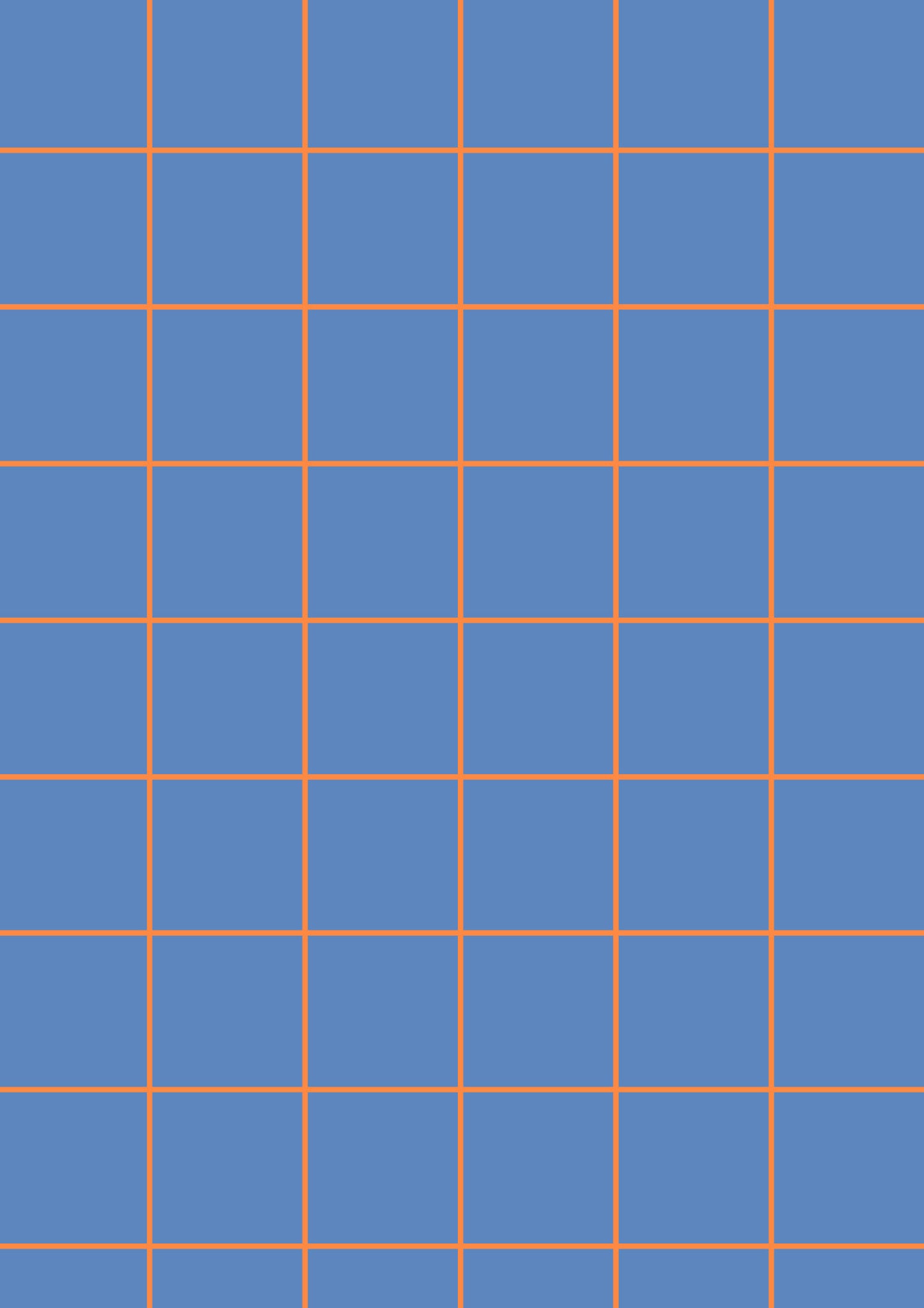Blue A1 Photography Backdrop with Orange Grid