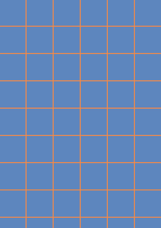 Blue A1 Photography Backdrop with Orange Grid