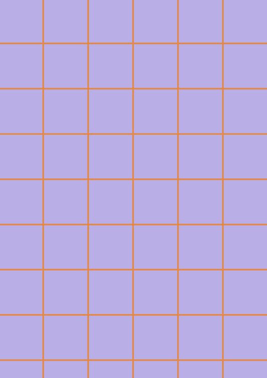 Lilac A1 Photography Backdrop with Orange Grid