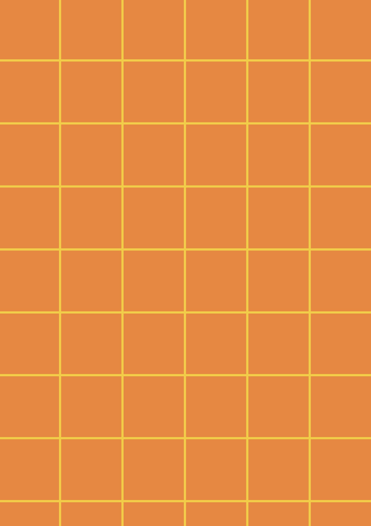 Orange A1 Photography Backdrop with Yellow Grid