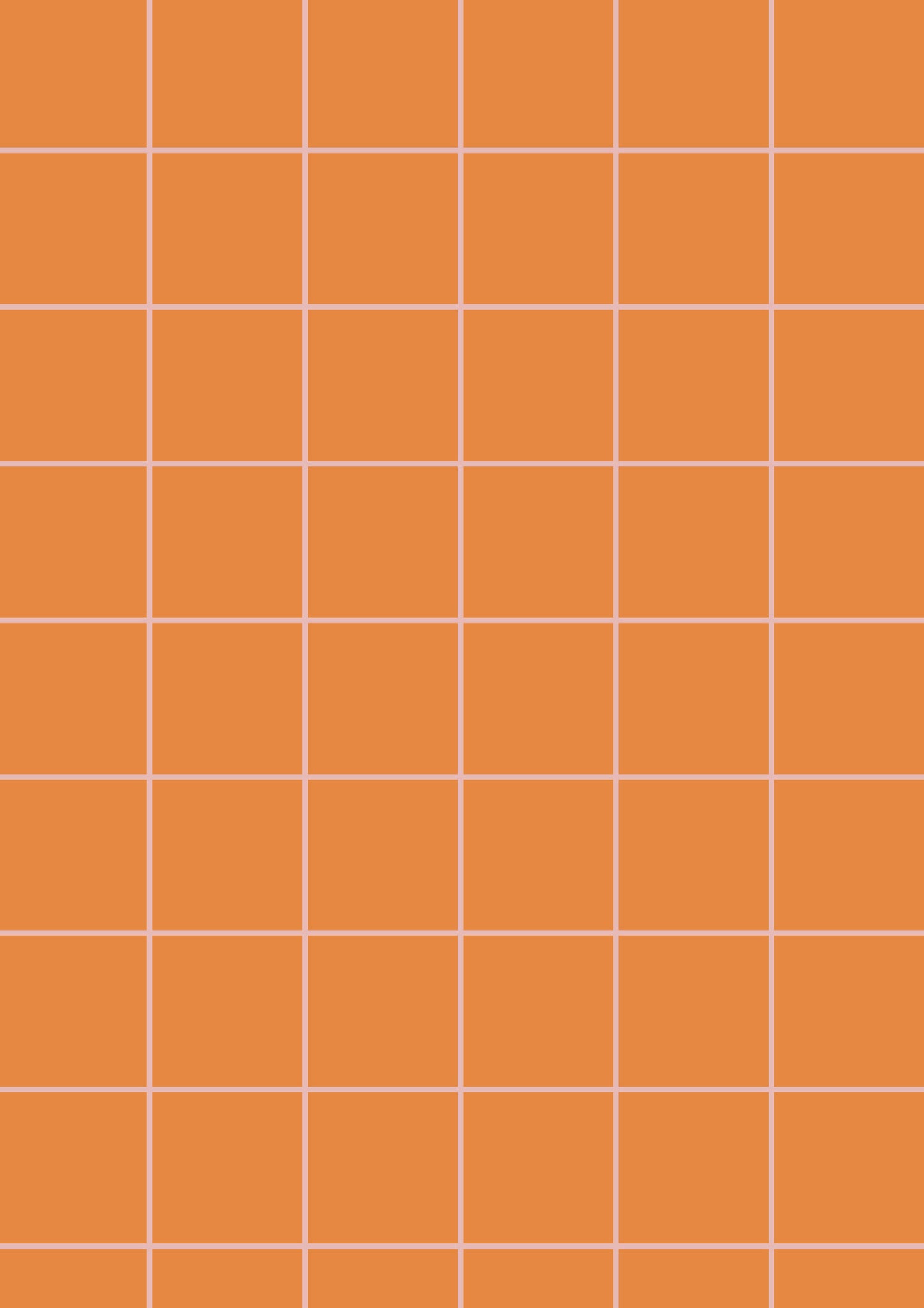 Orange A1 Photography Backdrop with Pale Pink Grid
