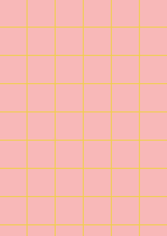 Pastel Pink A1 Photography Backdrop with Yellow Grid