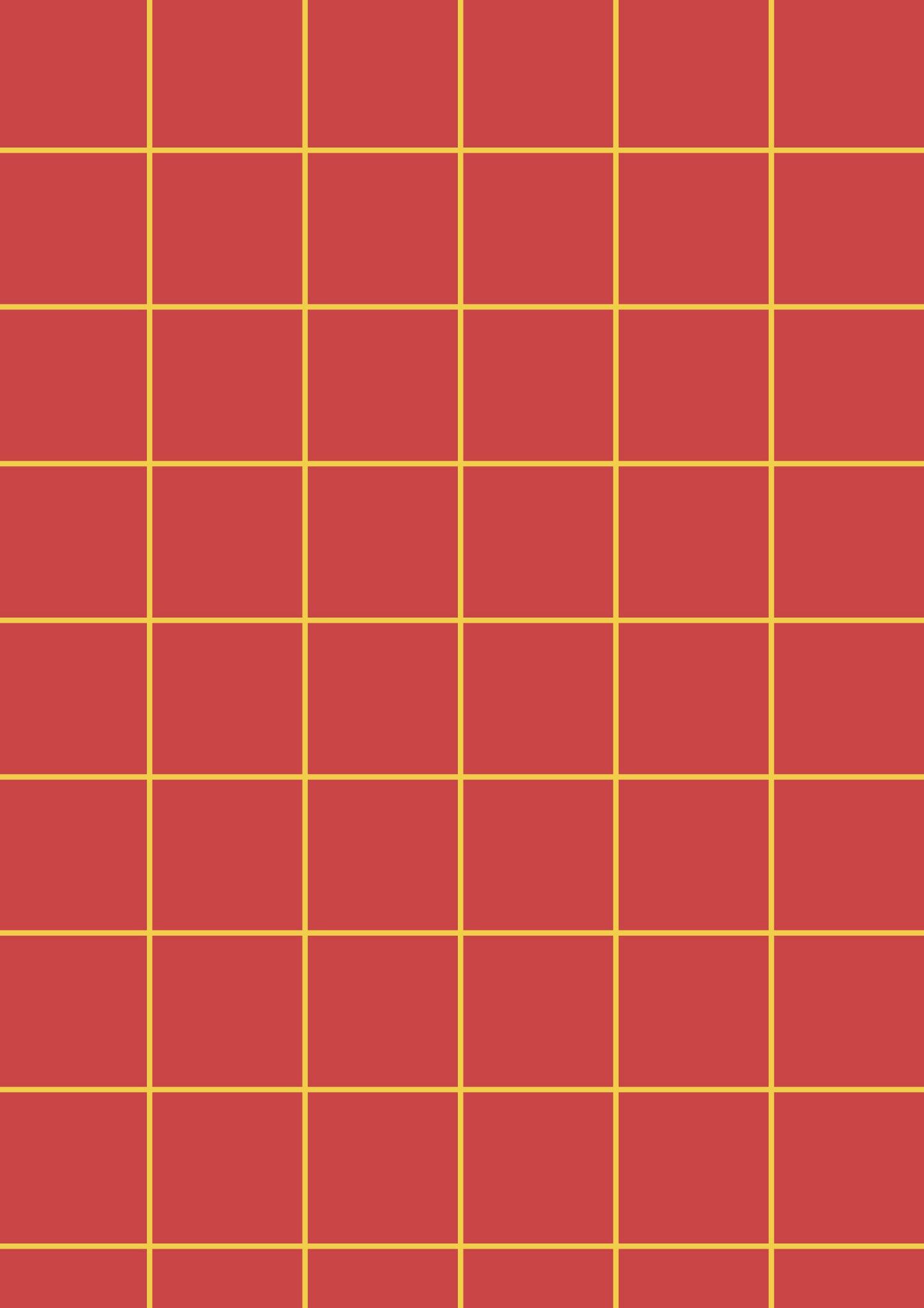 Red A1 Photography Backdrop with Yellow Grid