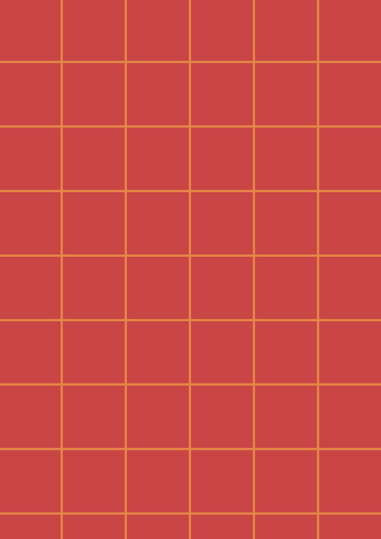 Red A1 Photography Backdrop with Orange Grid