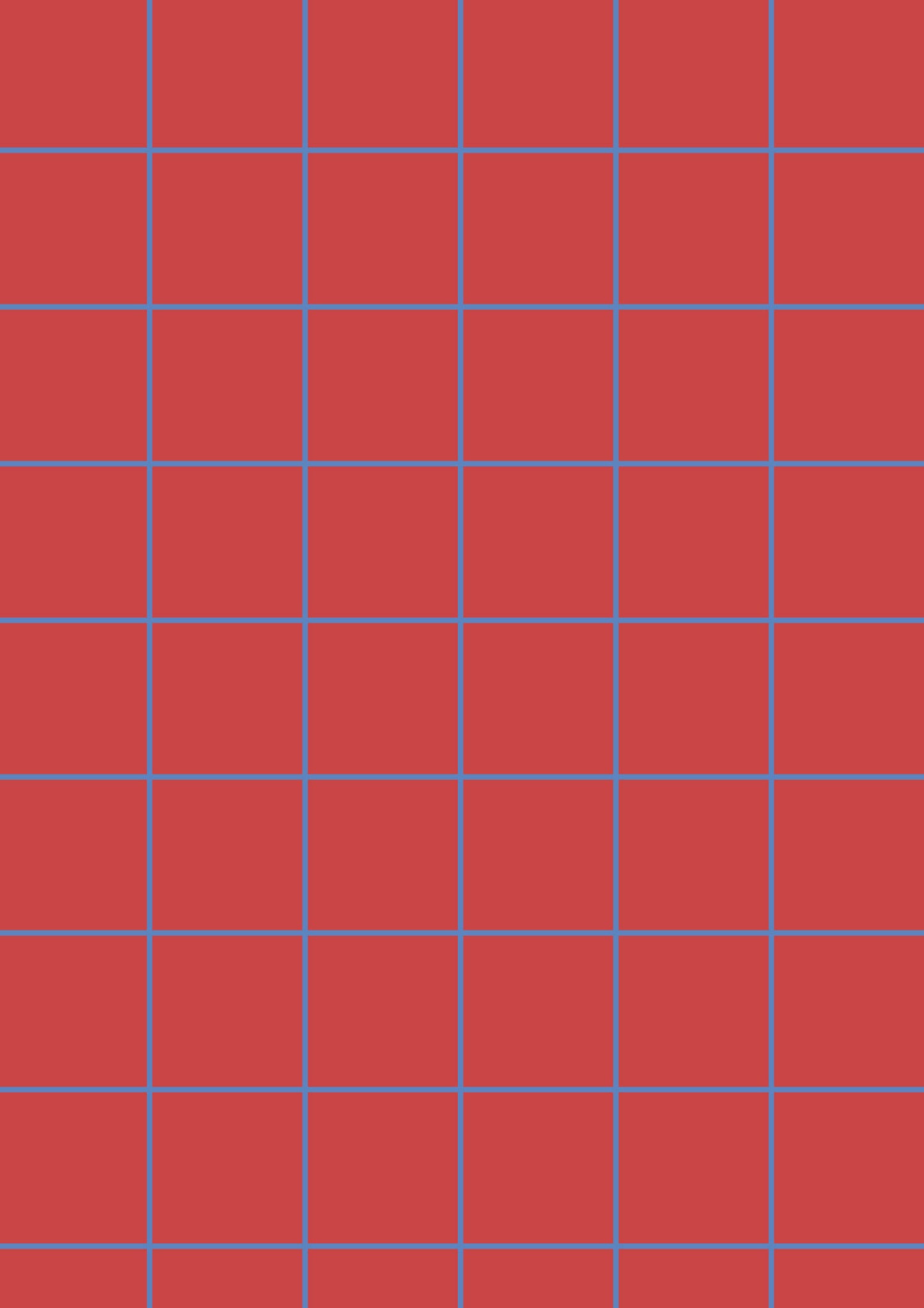 Red A1 Photography Backdrop with Blue Grid