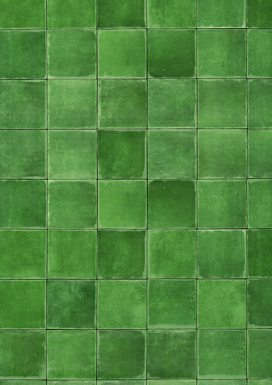 Green A1 Photography Backdrop - Square Tile