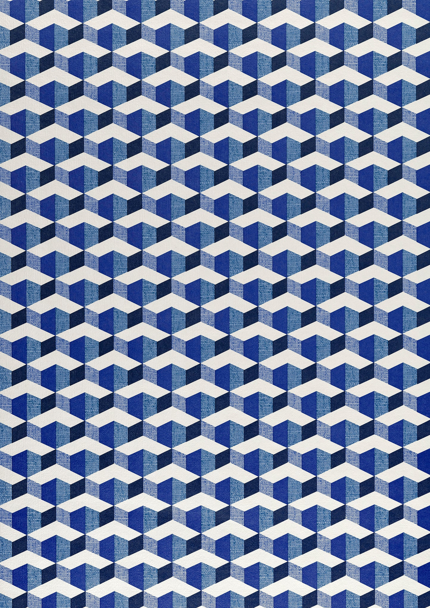 Blue A1 Photography Backdrop - Geometric Vintage Wallpaper