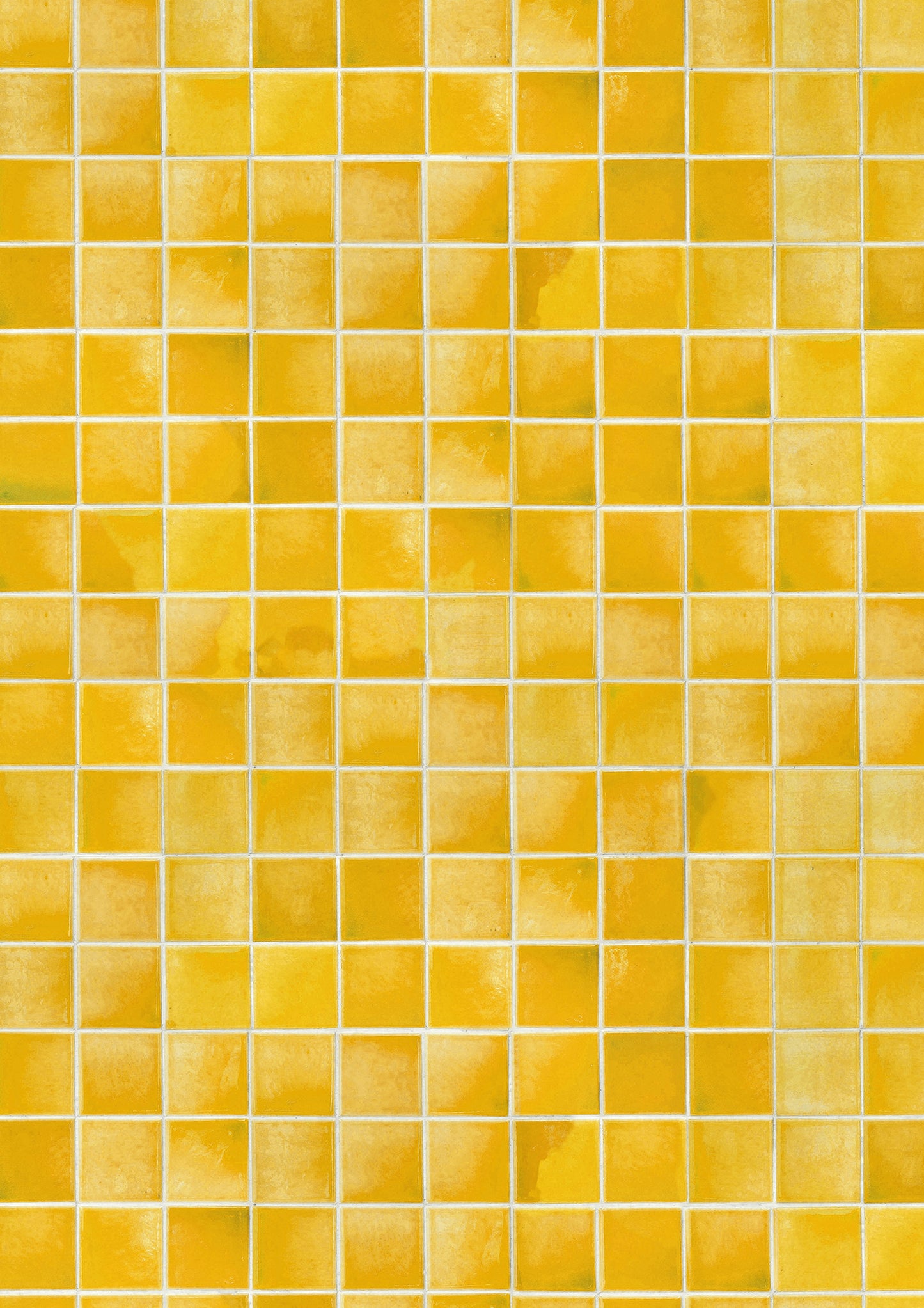 Yellow A1 Photography Backdrop - Retro Square Tile