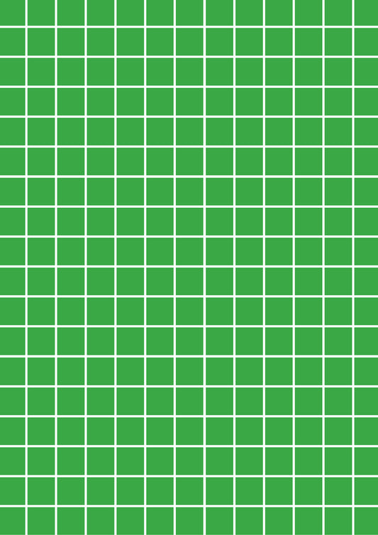 Green A1 Photography Backdrop - Small White Grid