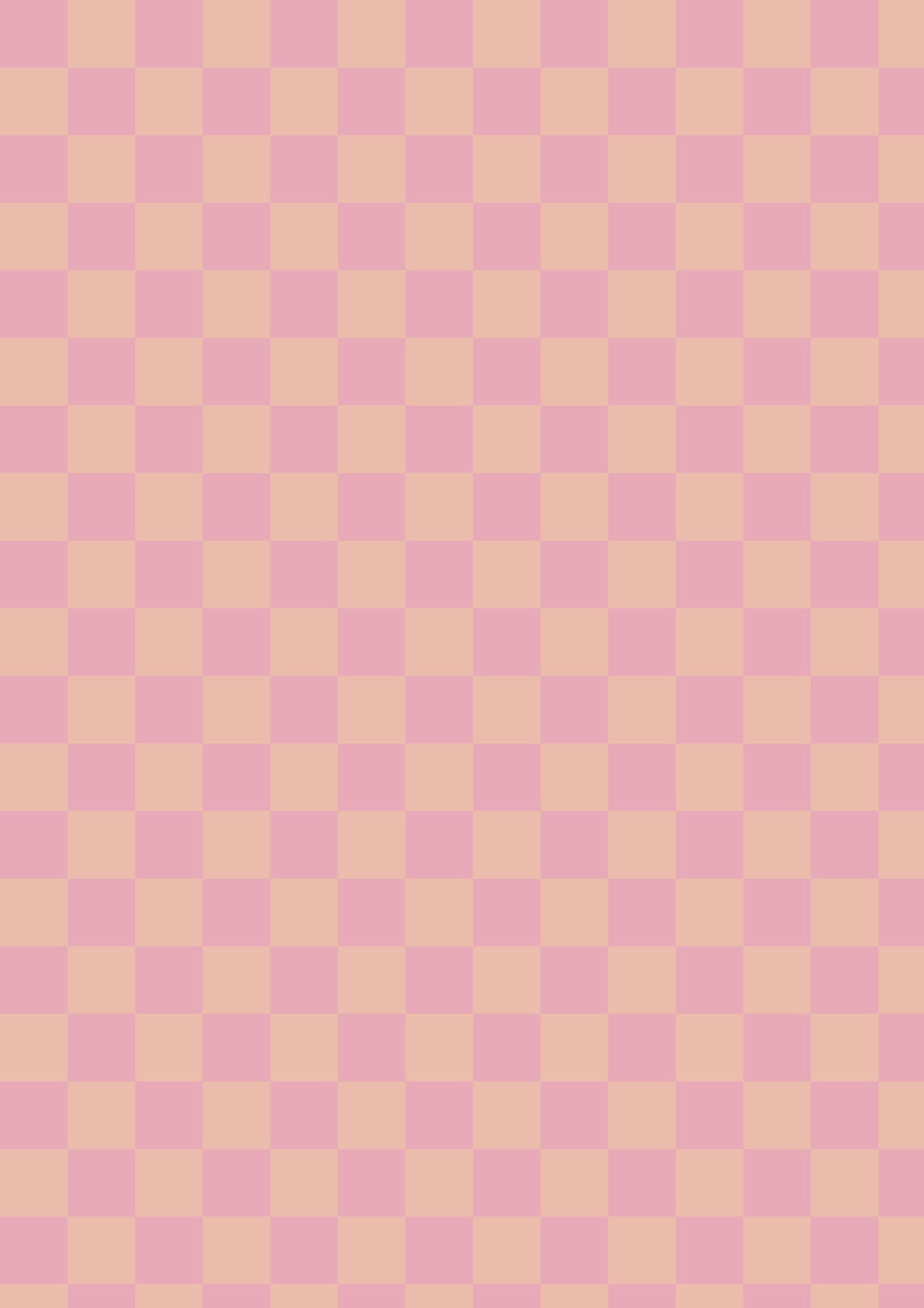 Checkerboard A1 Photography Backdrop - Peach and Pink