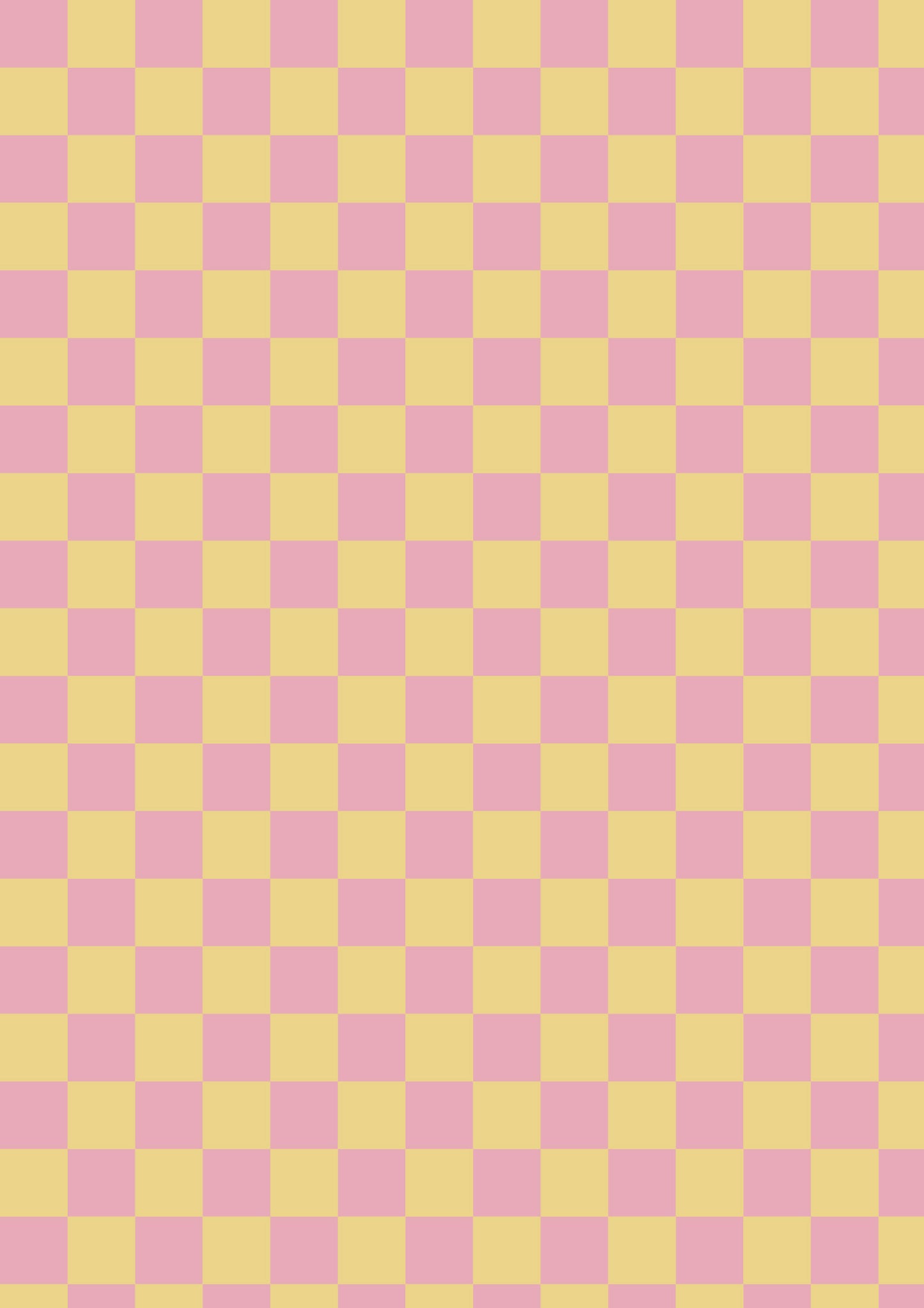 Checkerboard A1 Photography Backdrop - Pink and Yellow