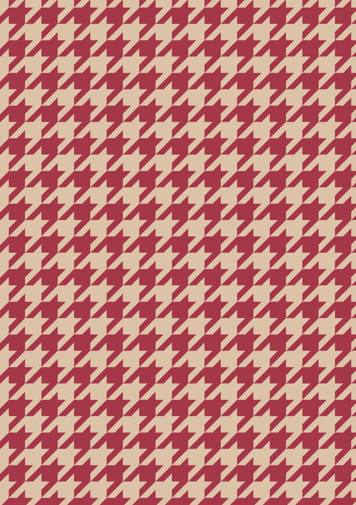 Beige and Viva Magenta A1 Photography Backdrop - Houndstooth