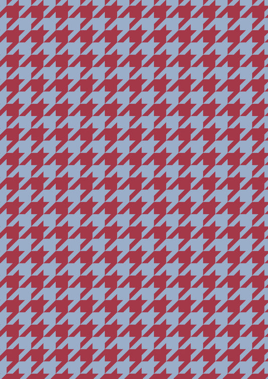 Magenta and Blue A1 Photography Backdrop - Houndstooth