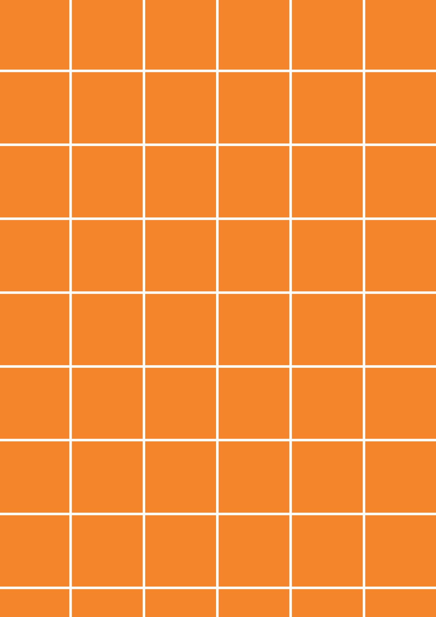 Orange A1 Photography Backdrop - White Grid